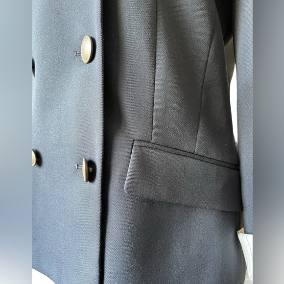 Theory Double Breasted Navy Blazer size 10 - Picture 4 of 6